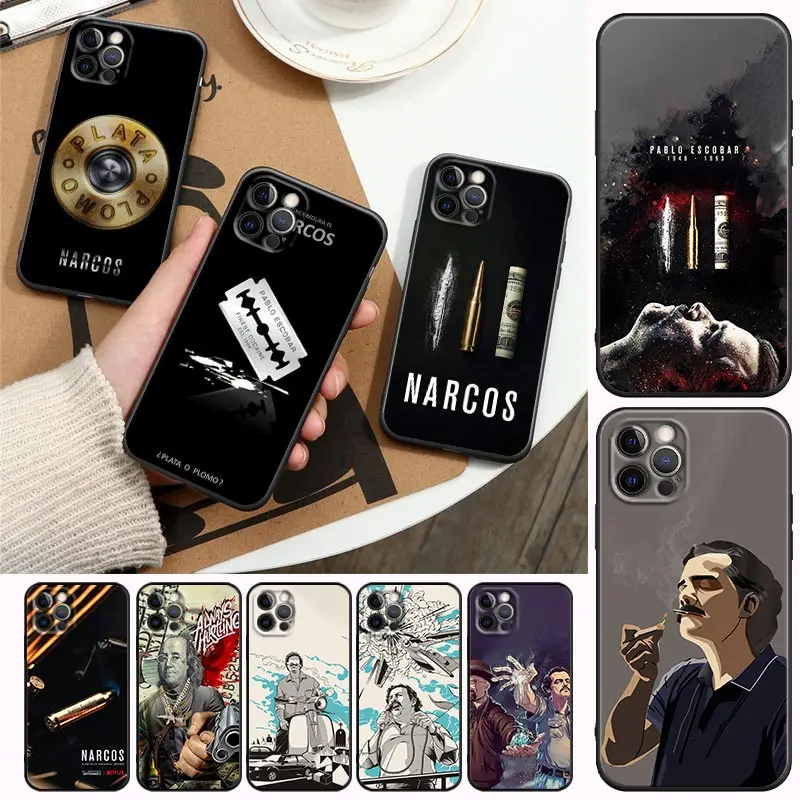 Actor Figure Pablo Escobar Drug Lord TV Show For iPhone 15 Pro Max Case for Apple iPhone 14 13 12 11 Pro Max Mini 8 7 Plus Case 