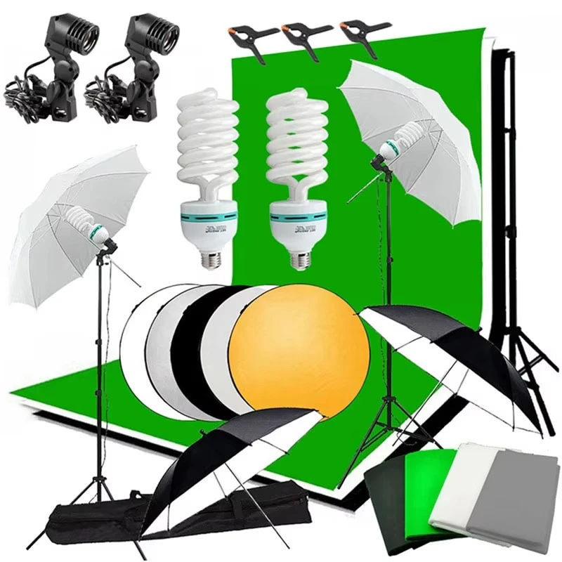 Photography Light Background Kit 14 in 1 Background Frame Photography Soft Light Video Shooting