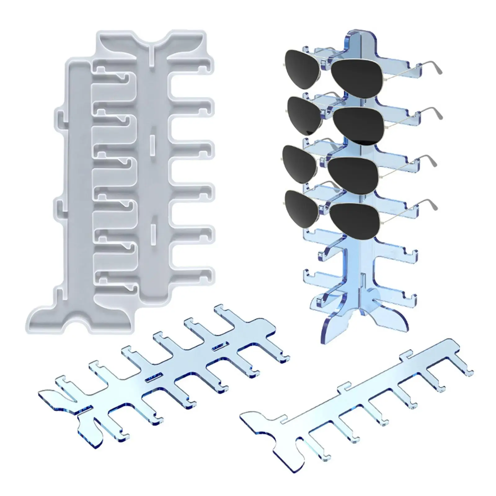 Silicone Óculos Rack, Jóias Titular, Colar Display