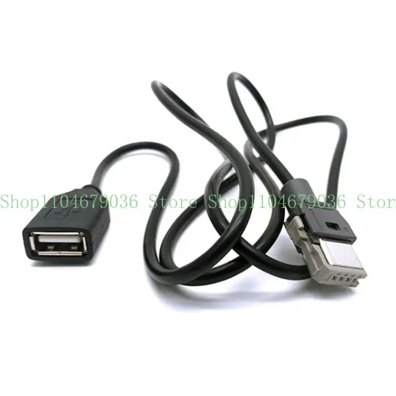 652F Universal Stereo 4 Pin USB Extension Connector Cable Adapter for 307 408 C5 C Quatre B50 RD9 Car Entertainment System