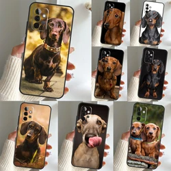 Dachshund Dog Case For Samsung Galaxy A54 A53 A34 A33 A13 A23 A31 A51 A71 A12 A22 A32 A52 A50 A52S Cover