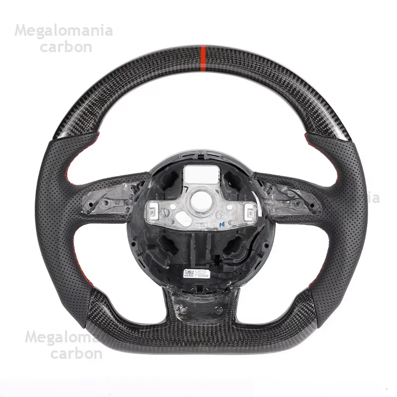 

For Audi A3 A4 A5 A1 A6 A7 Q5 RS3 RS4 RS5 S3 S4 S5 RS6 RS7 LED Complete Carbon Fiber Steering Wheel