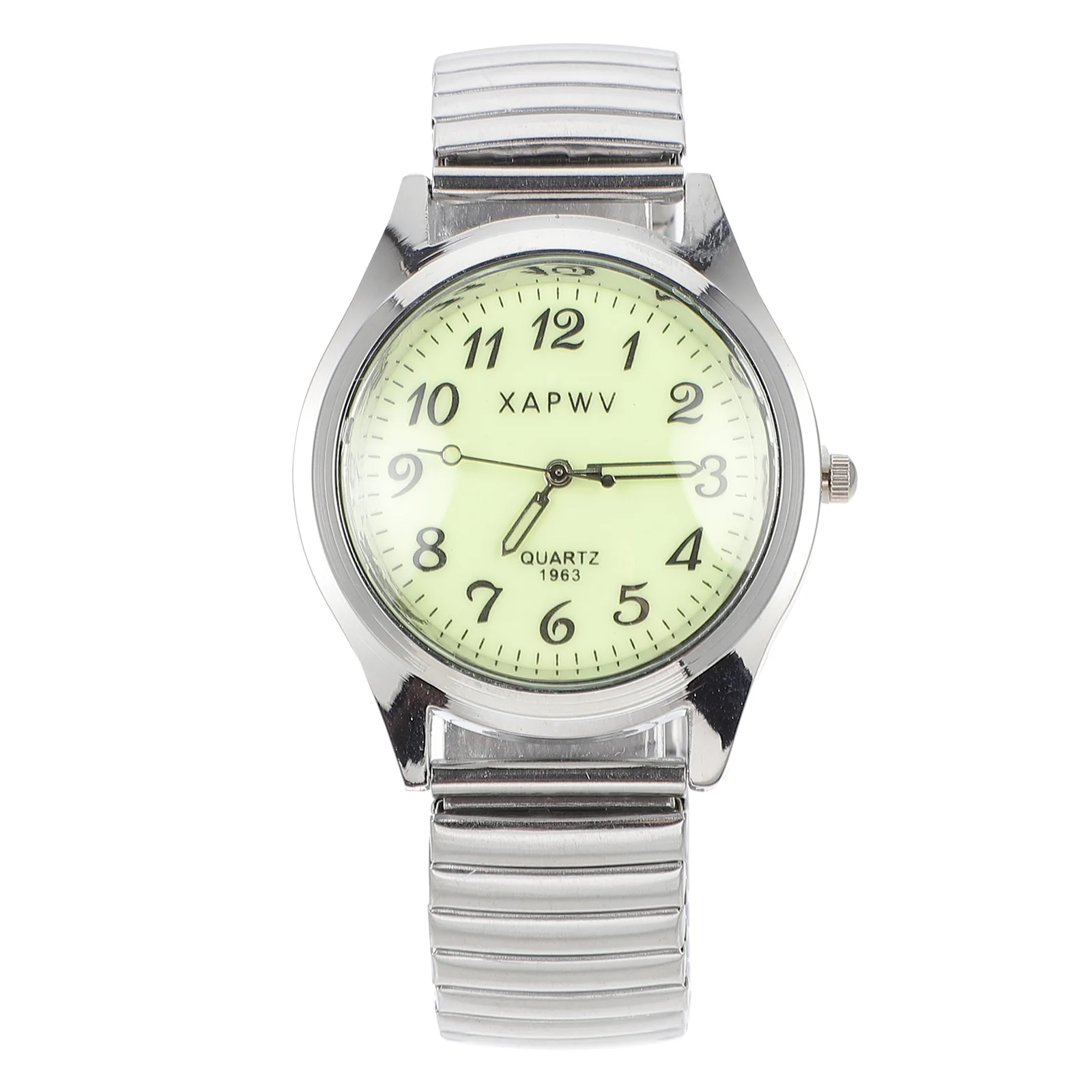 

Couple Watch Anniversary Elderly Elastic Band Casual Wristwatch Fashionable Expansion Mirror Premium