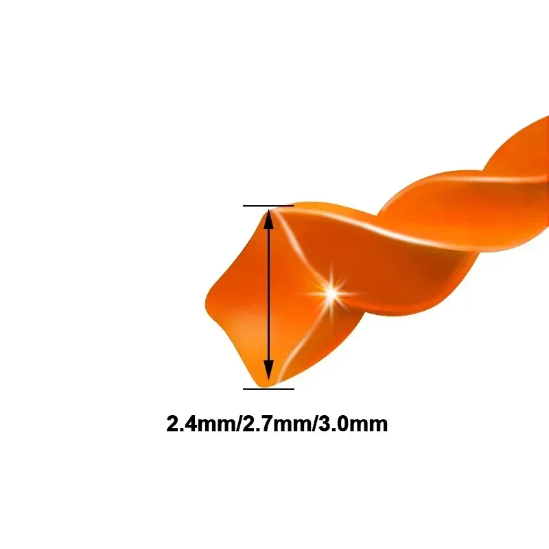 Cortacésped en espiral de nailon, cuerda de corte de 5m/10m/15m * 2,4mm/2,7mm/3mm/3,5 m/4mm, reemplazo de cortacésped