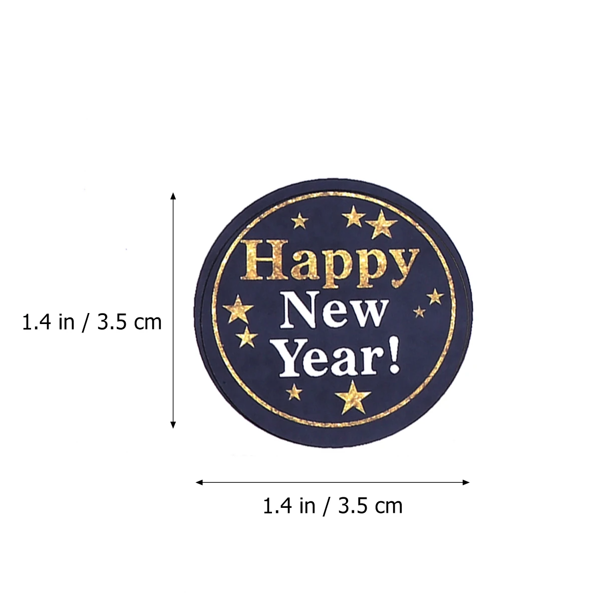 

144 PCS Cookie Sealing Sticker Bags Baking Packaging Decals Letter Happy New Year Stickers Eve Tag
