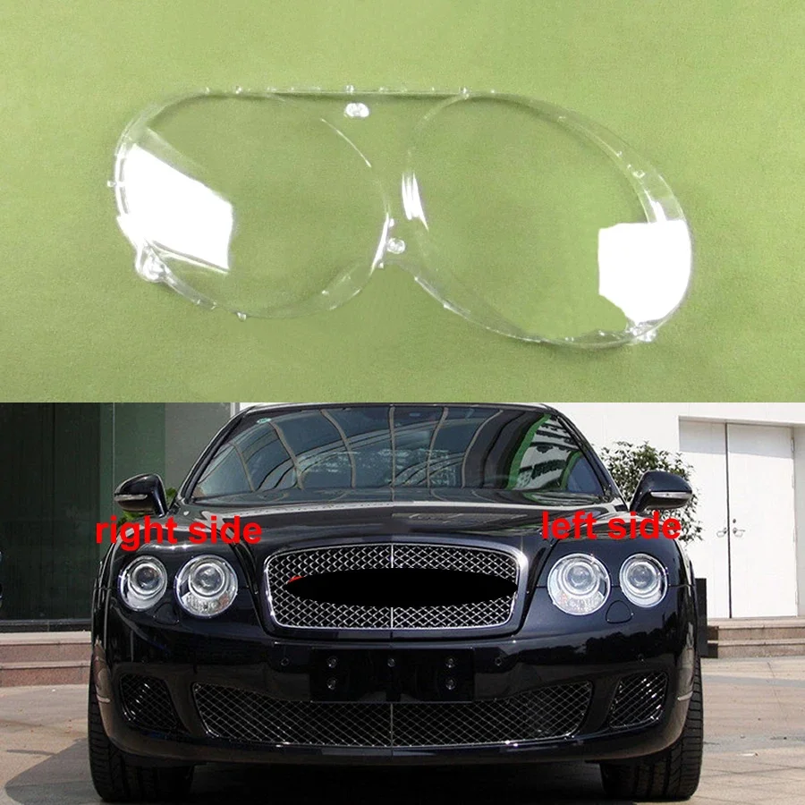 

For Bentley Continental GT Flying Spur 2005-2017 Headlight Shell Transparent Headlamp Cover Plexiglass Replace Original Lens