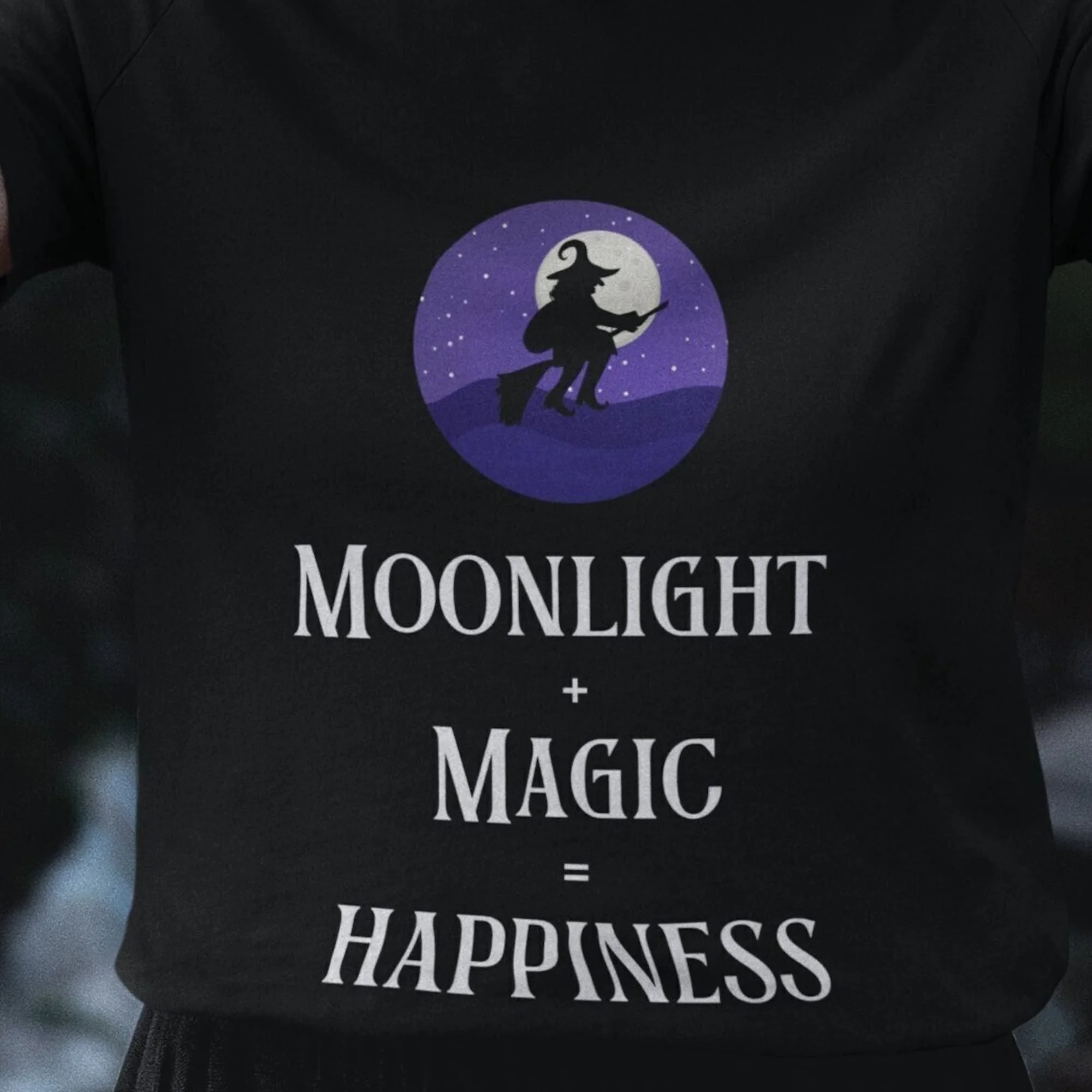 Moonlight Magic T Shirt Witchy Black For Mystical Vibes Halloween Her Dark Academia