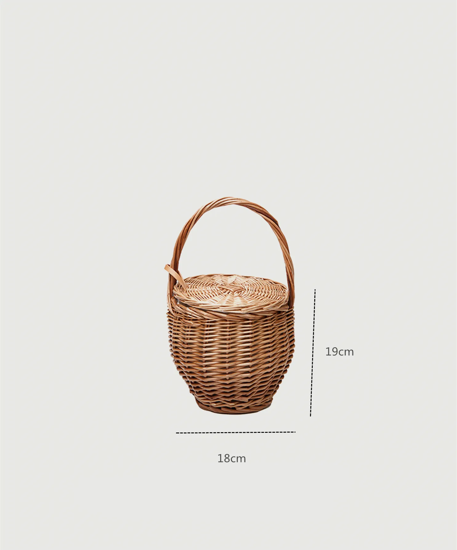 Wicker basket bag women summer beach natural rattan straw bucket totes handmade woven handbag 2022 new