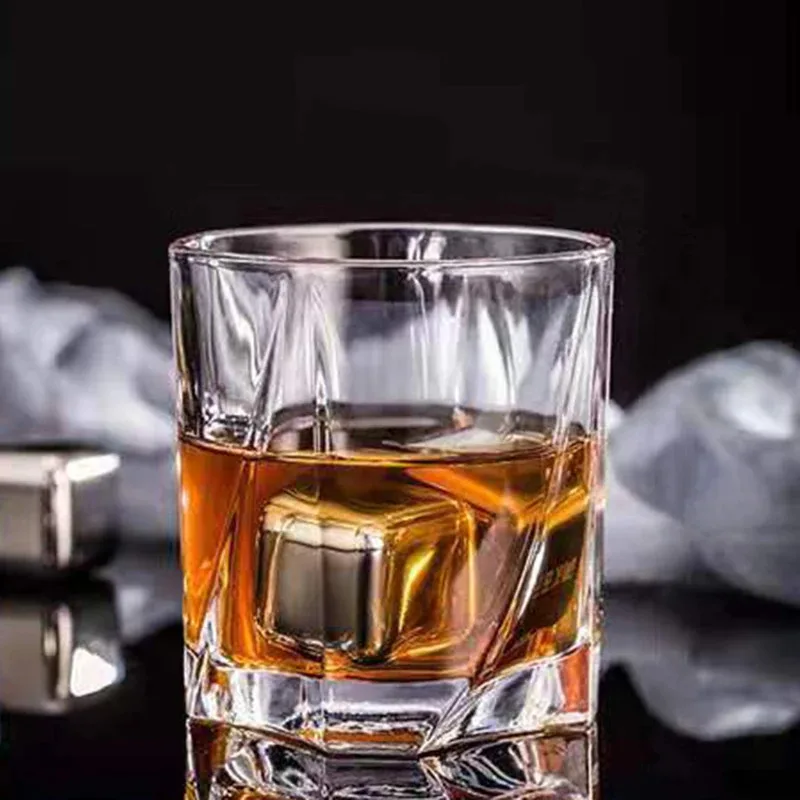 

TOPLIVING 4pcs Set 6.9oz 200ml Classic Modern Style Thick Bottomed Wine Glass Tea Cold Water Cups Transparent Whiskey Brandy Bee