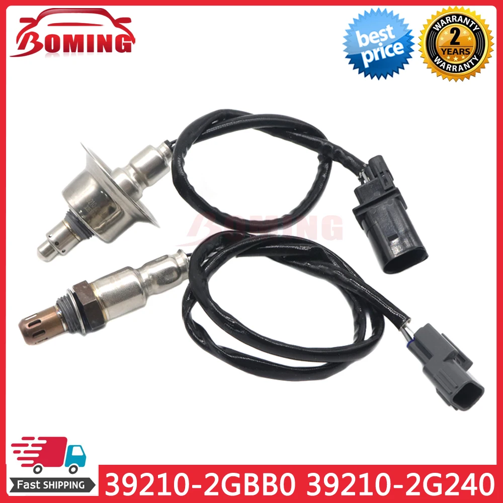 Set of 2 Up+Downstream Air Fuel Ratio Oxygen O2 Lambda Sensor 39210-2GBB0 39210-2G240 For Hyundai Tucson Kia Sorento 2016-2019