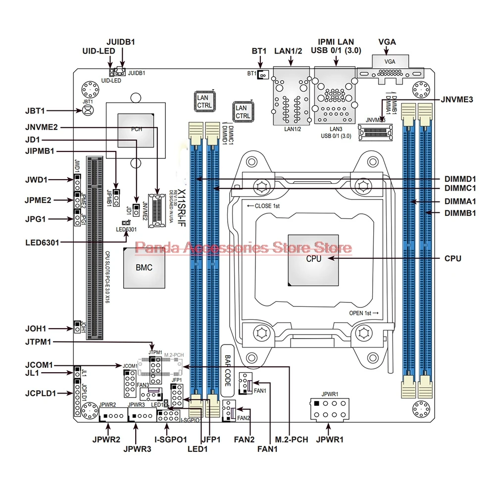 

Материнская плата для рабочих станций Mini-ITX X11SRi-IF с чипсетом C422, поддержкой LGA-2066, DDR4 и W-2100/2200, стабильная производительность