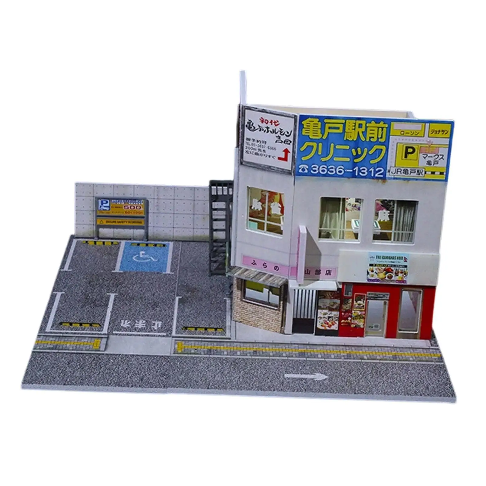 

1:64 Scale Diecast Vehicle Model Display Case with Lights Layout Dustproof Alloy Car Model Toy Display Stand Desktop Decor