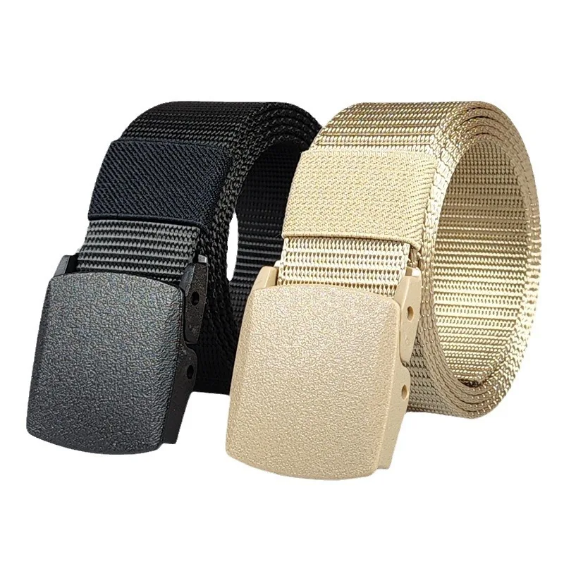 

Automatic Buckle Light Comfortable Non-metal Military Nylon Belt Outdoor Hunting Multifunctional Tactical Canvas Belts For Men