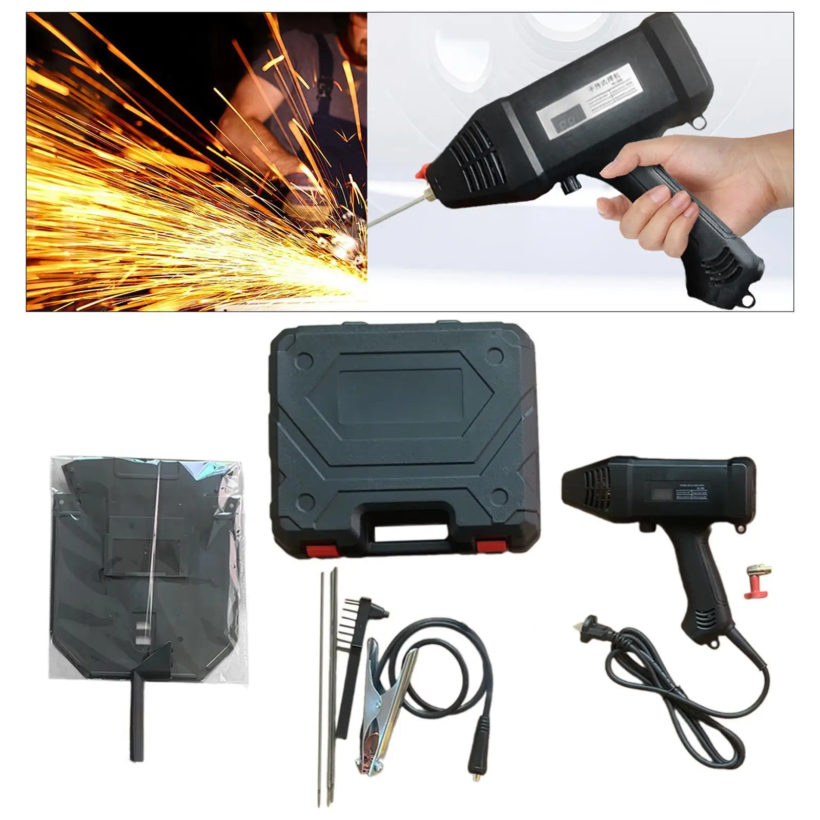Portable Welder 110V Fits 1/16"-1/8" 1.6-3.2mm Rods Handheld Welder Machine