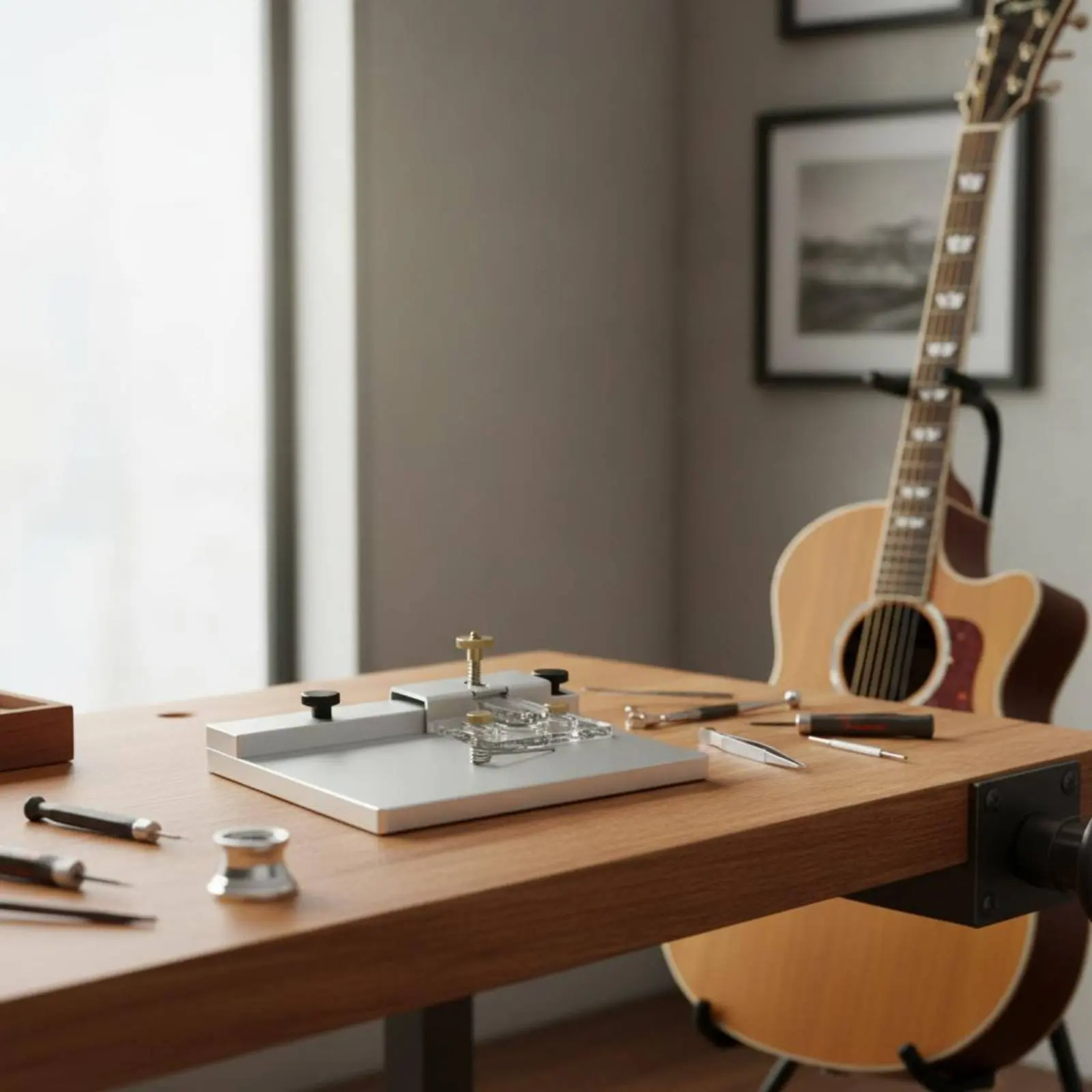 ABS Perimeter Width Milling Tool Aluminum Alloy Frame Guitar Binding Router Jig Guitar Perimeter Banding Trimmer for Luthiers