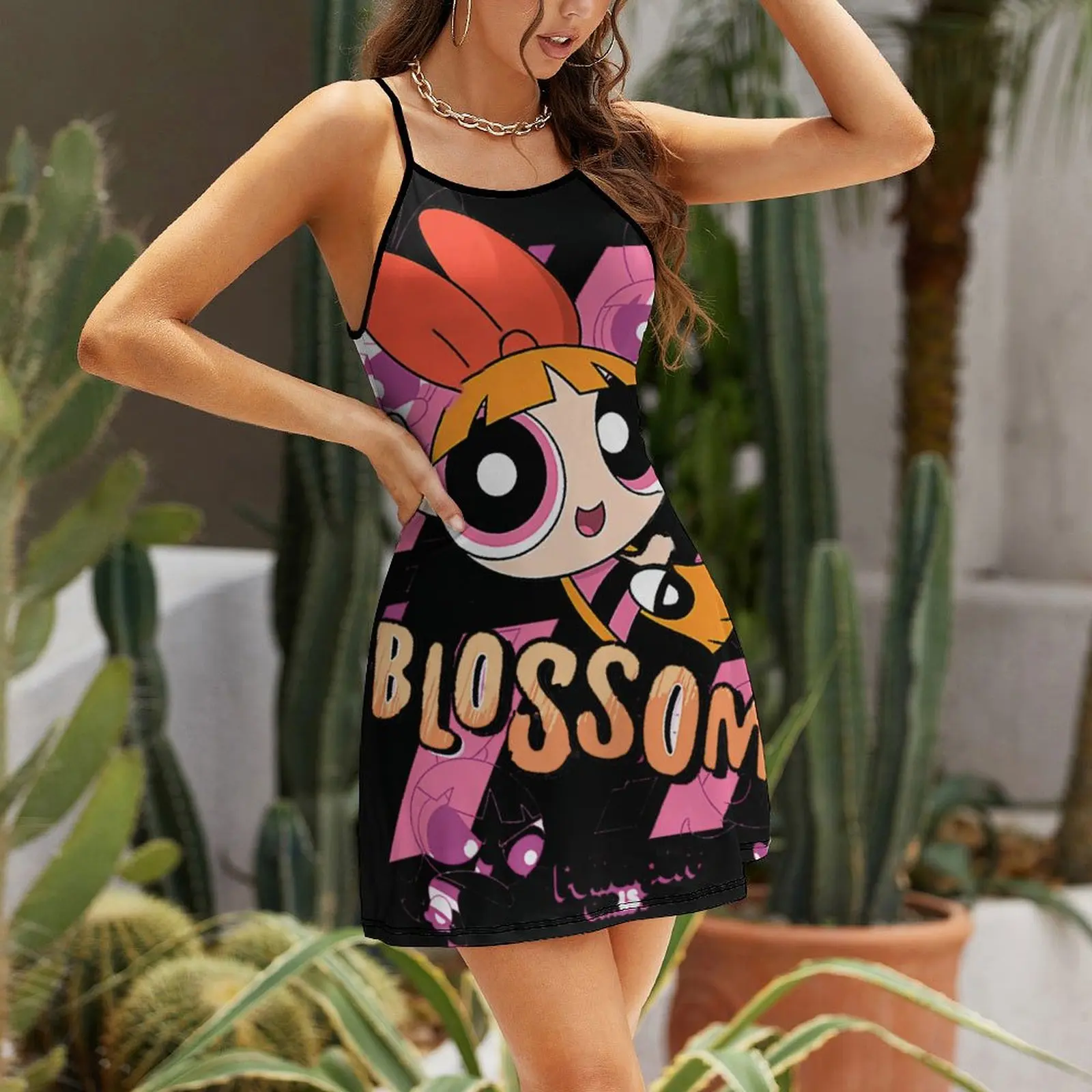 

Sexy Woman's Dress The Dress Blossom Moves Classic For Sale Women's Sling Dress Graphic Vacations Geeky