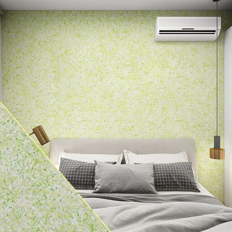 Plant Fiber Wall Covering 1KG Mix With 7kg Water Easy‑to‑Use Liquid Wallpaper Wall Renovation Home Interior Wall Decor Paint
