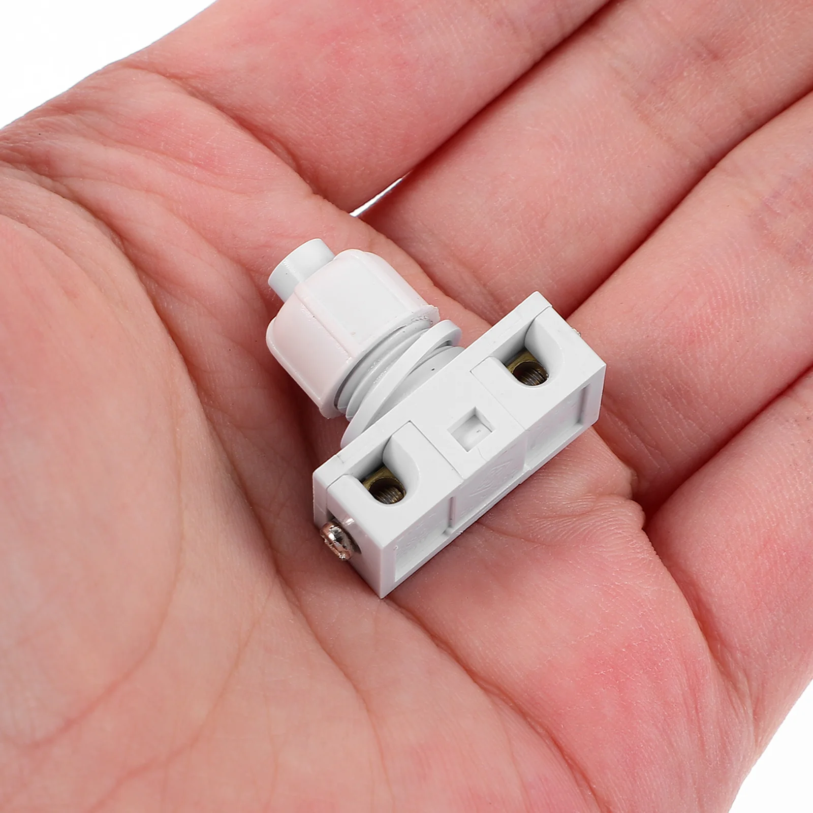 

3Pcs Automatic Reset Switch Push Button Wired Mounting Momentary Power Copper Electrical Replacement for Light Household
