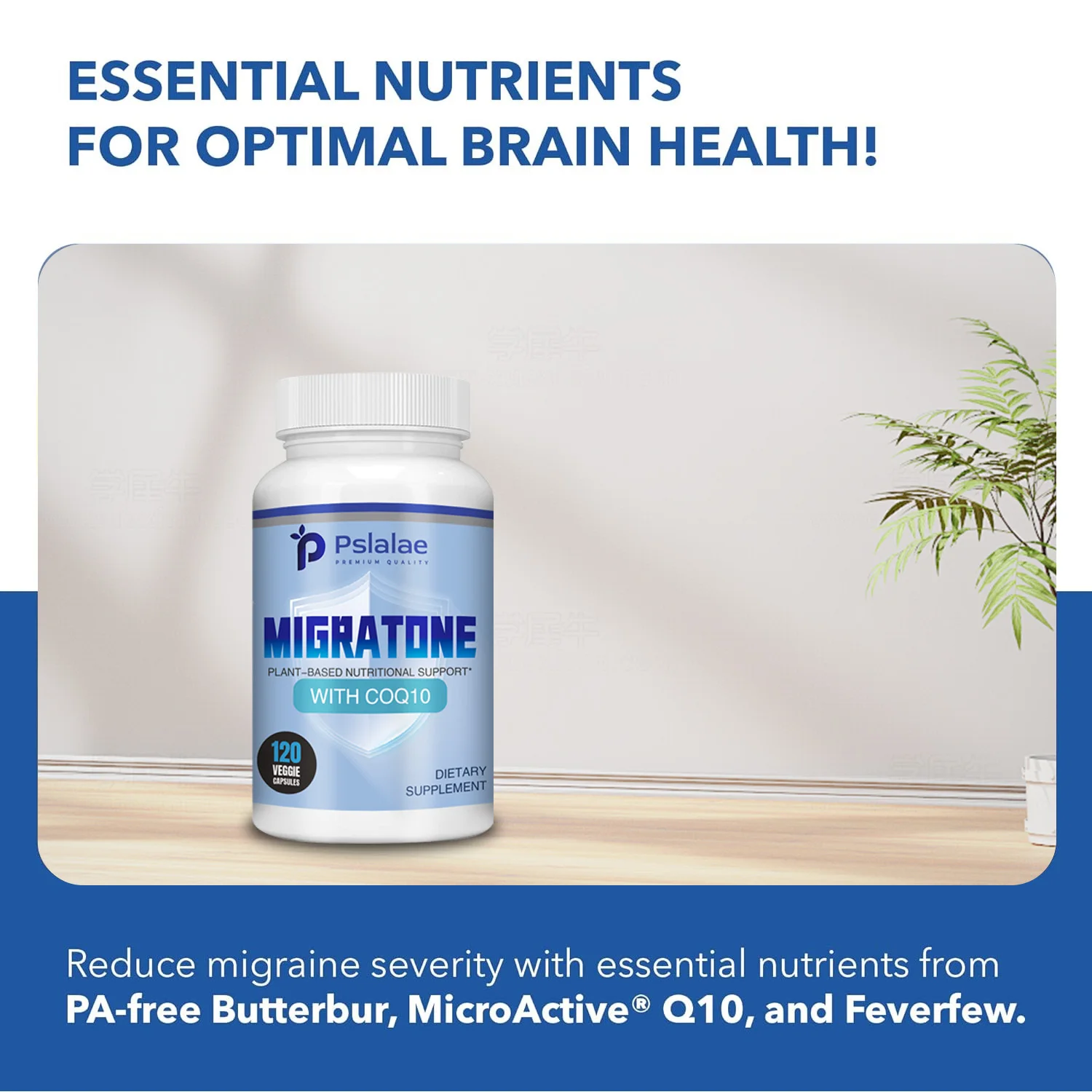 Migratone - Natural Headache Relief Vitamins, Reduce Headaches, Sleep Aid