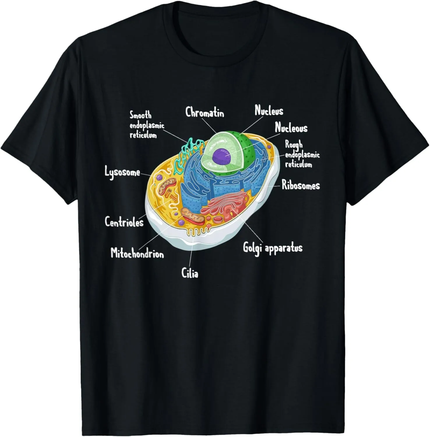 Cellular Biology Biologist Science Graduation Gift Men's and Women's T-Shirts with Round Collar