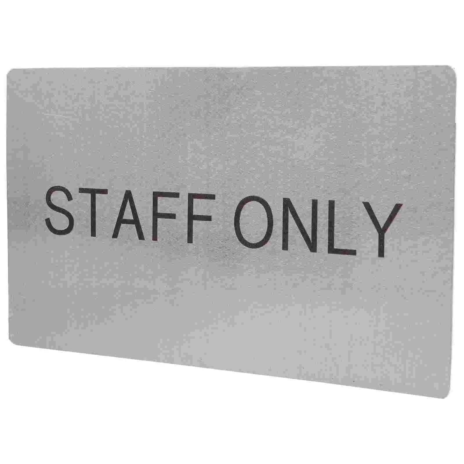 

Business Office Decoration Sign Door for Home Detachable Staff Only Replacement Plate Aluminum Alloy Reusable