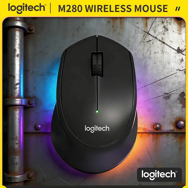 

Logitech M280 Ergonomic Wireless Mouse 1000 DPI Optical Sensor 10m Range 18-Month Battery for Study Office Windows