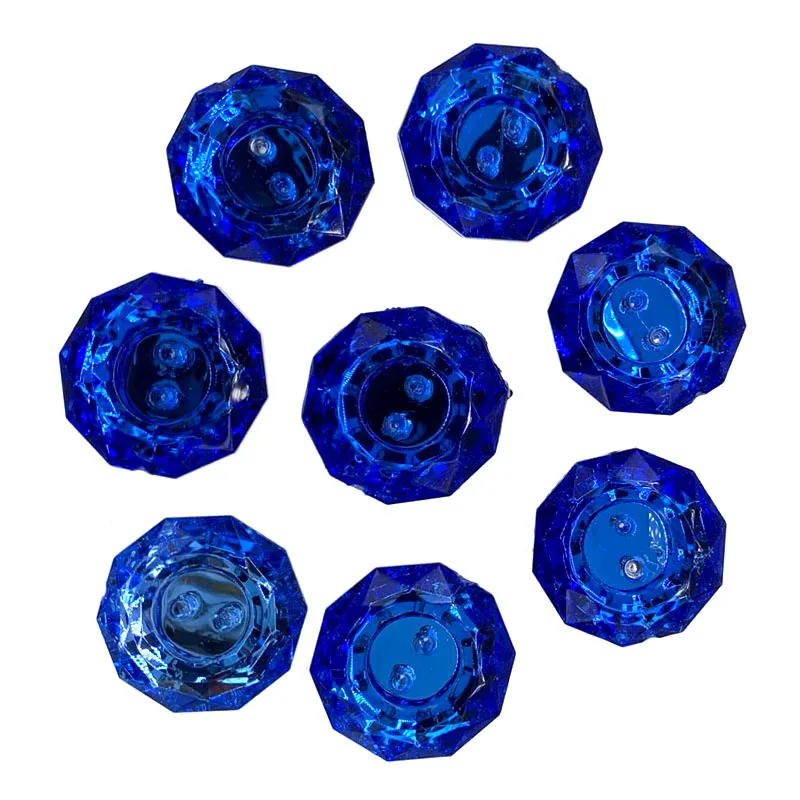 24Pcs Red Rhinestone Acrylic Buttons For Sewing Faceted Glittering Button Women\'s Clothing Garment Accessory 1.8cm