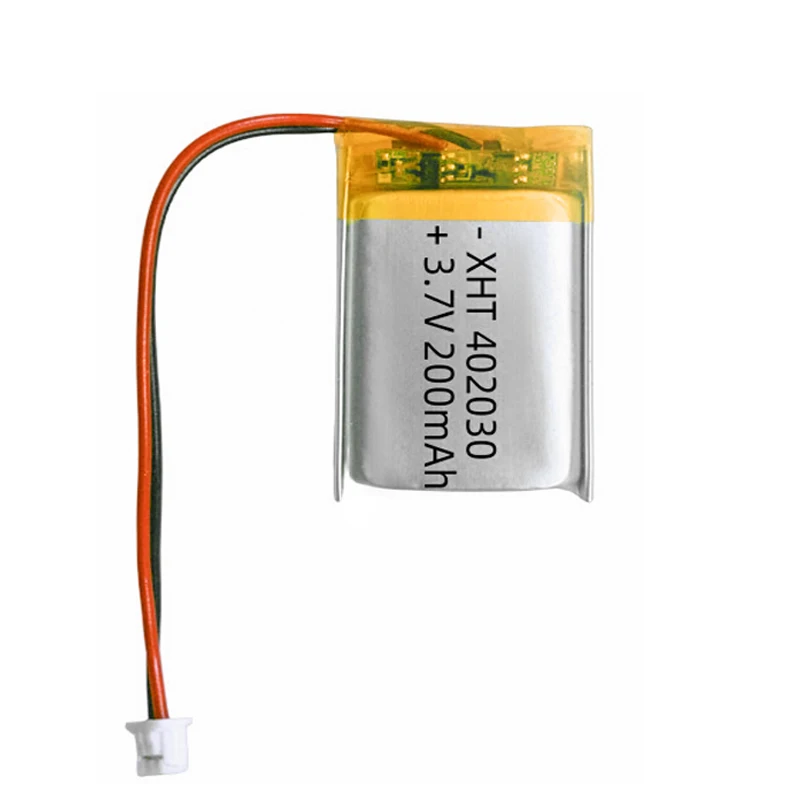 

402030 200mAh 3.7V Lithium Polymer Battery with PH2.0 Plug for GPS Smart Watch Camera Bluetooth Speaker Recorder Headphone