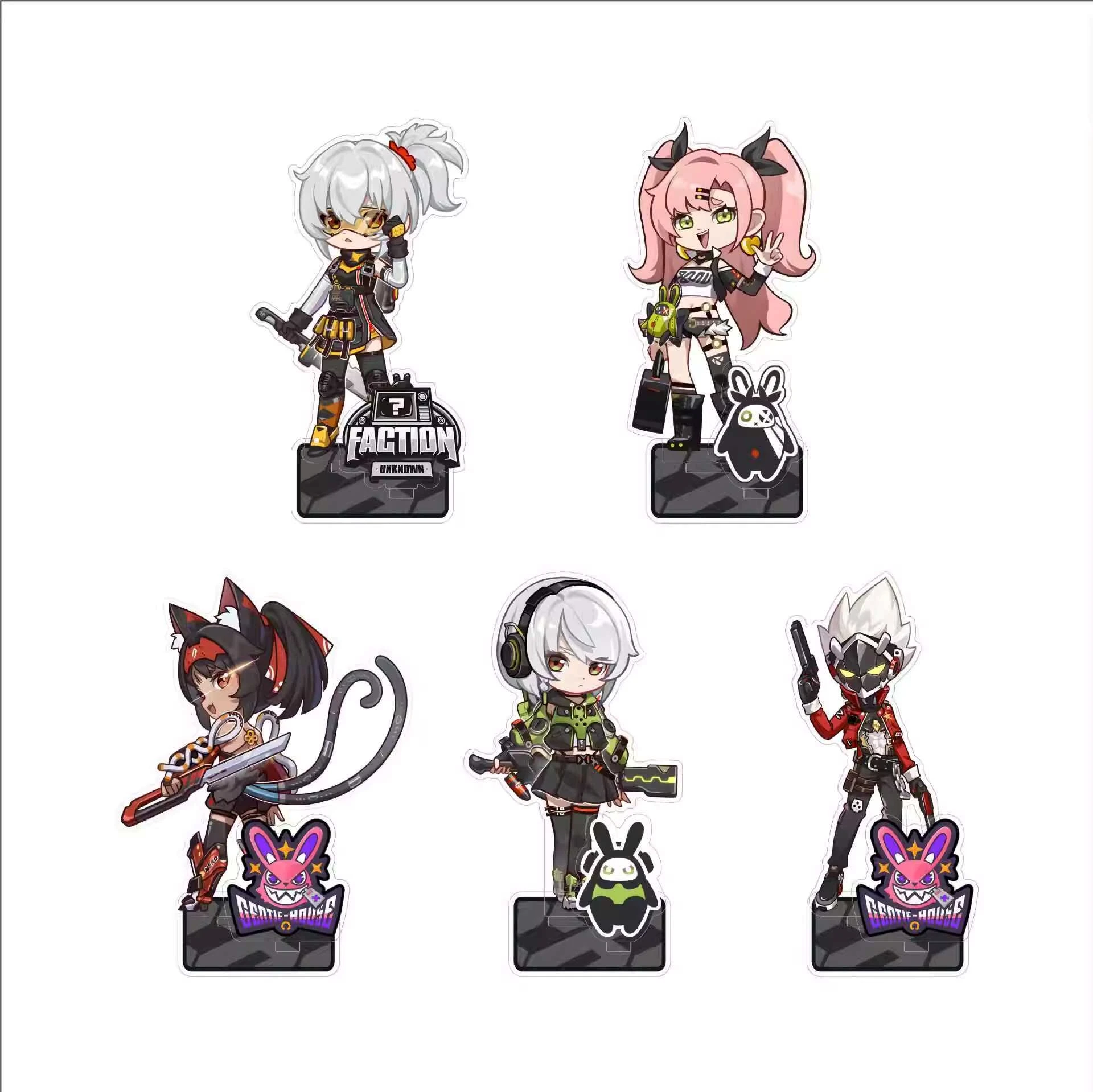 

Anime Zenless Zone Zero Anby Demara Nekomiya Mana Nicole Billy The Kid Cosplay Acrylic Standing Sign Cartoon Decoration