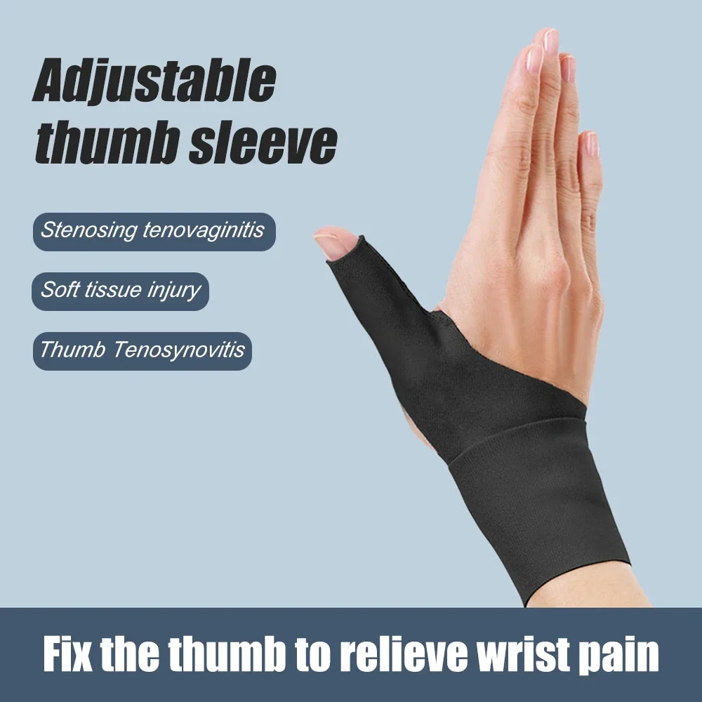 Thumb Wrist Support Brace,Elastic Arthritis Fingerless Glove for Pain Relief,Wrist Compression Sleeve Splint for Hand Joint Pain