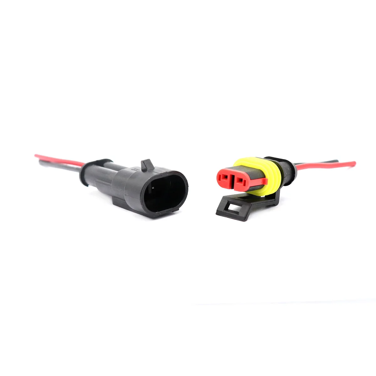 

10 Pairs 2-Pin IP67 Waterproof Electrical Wire Terminal Connectors Plugs with Wires Kits for Motorcycles