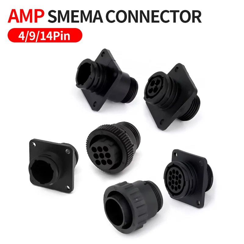 4/9/14P Male Female SMEMA Connector 14Pin Aviation Plug Connector AMP Type Connector