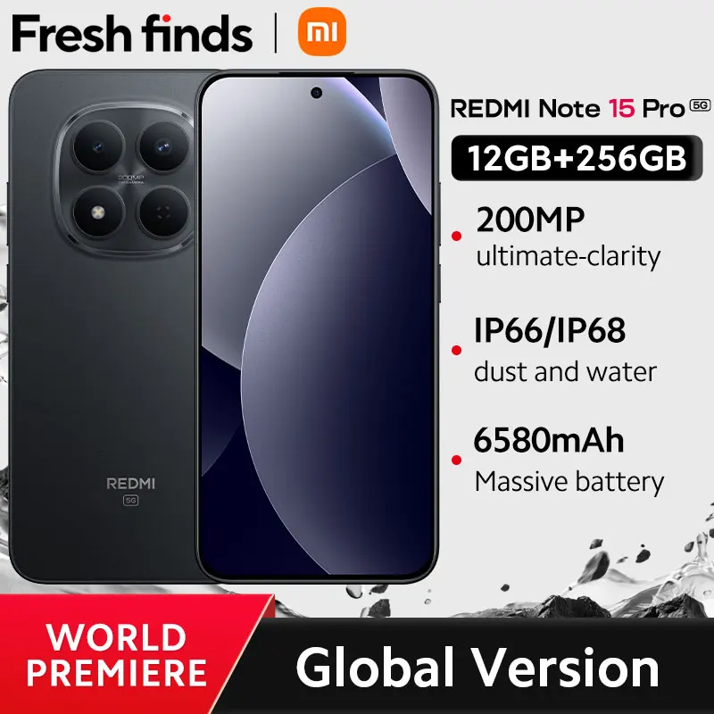 World Premiere】Xiaomi Redmi Note 15 Pro 5G Global Version