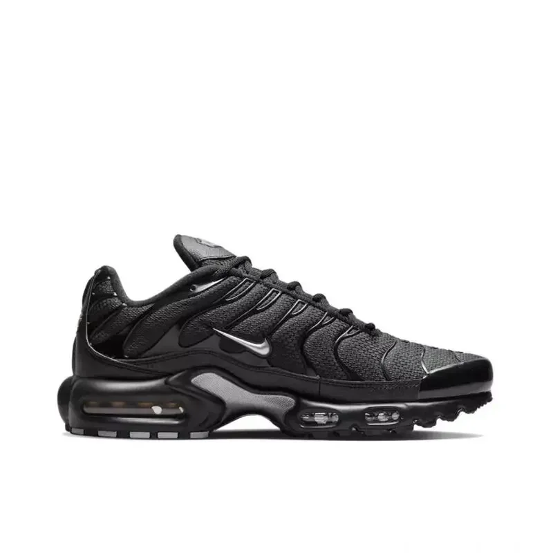 Nike Air Max Plus TN Men's Women's Running Shoes Cushioned By Air Cushion Non-slip Wear Comfort Breathable Simple Versatile