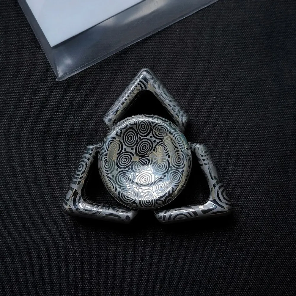 Q EDC Ling Long Fidget Spinner Dreiblattiger Fidget Spinner Metall Angstlinderung Gadgets Neuheit Spielzeug Büro Schreibtisch Zubehör