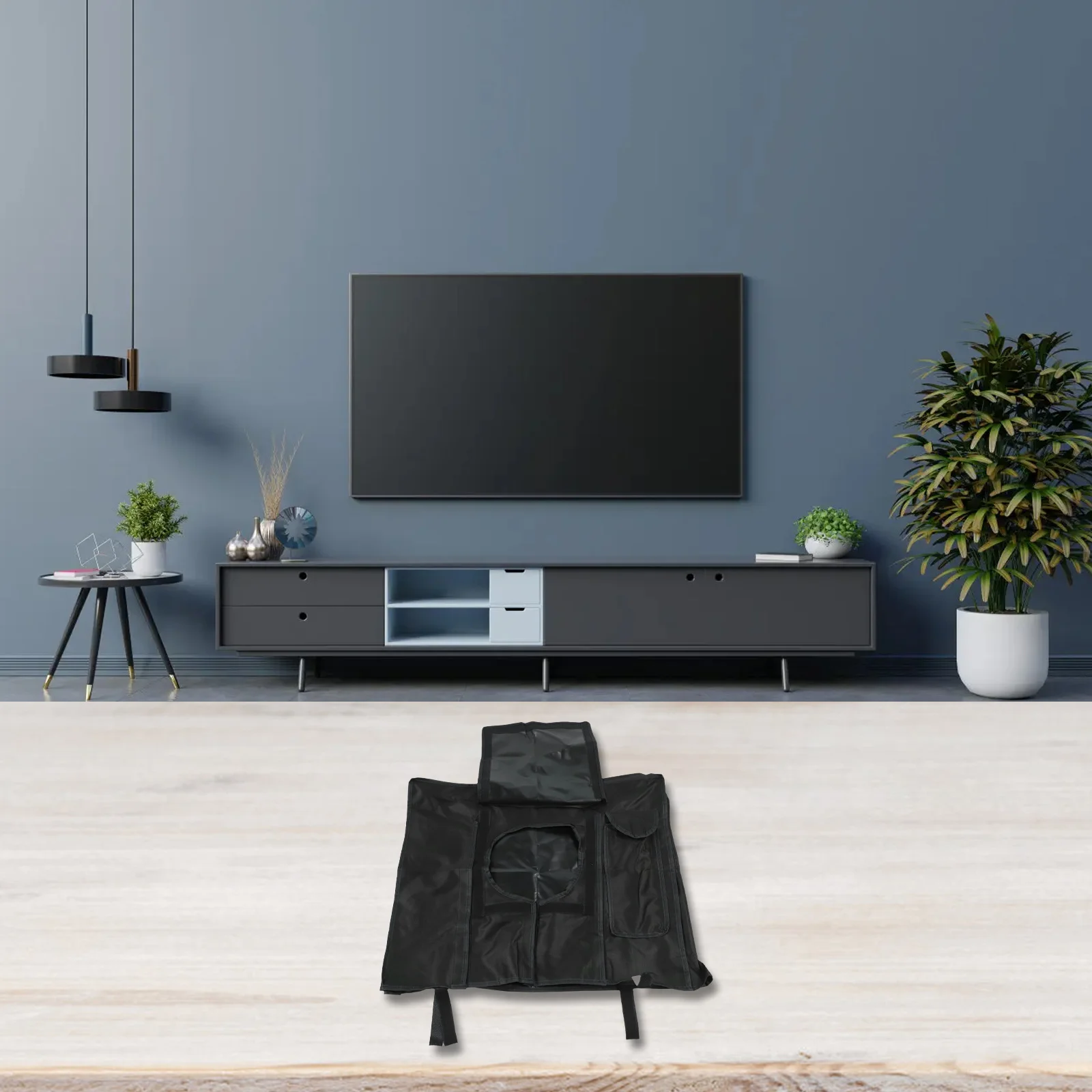 

Для различных настроек кронштейнов Всепогодная защита телевизора Открытый чехол для телевизора Покрытие на 360 градусов Гибкие отверстия кронштейна