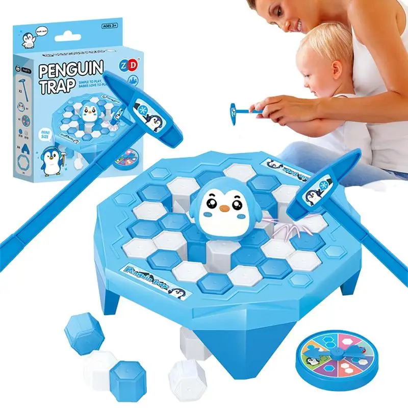 Save The Penguins Game Toy With Hammer Table Interactive Parent-Child Ice Breaking Set Funny Family Party Game Kids Gift