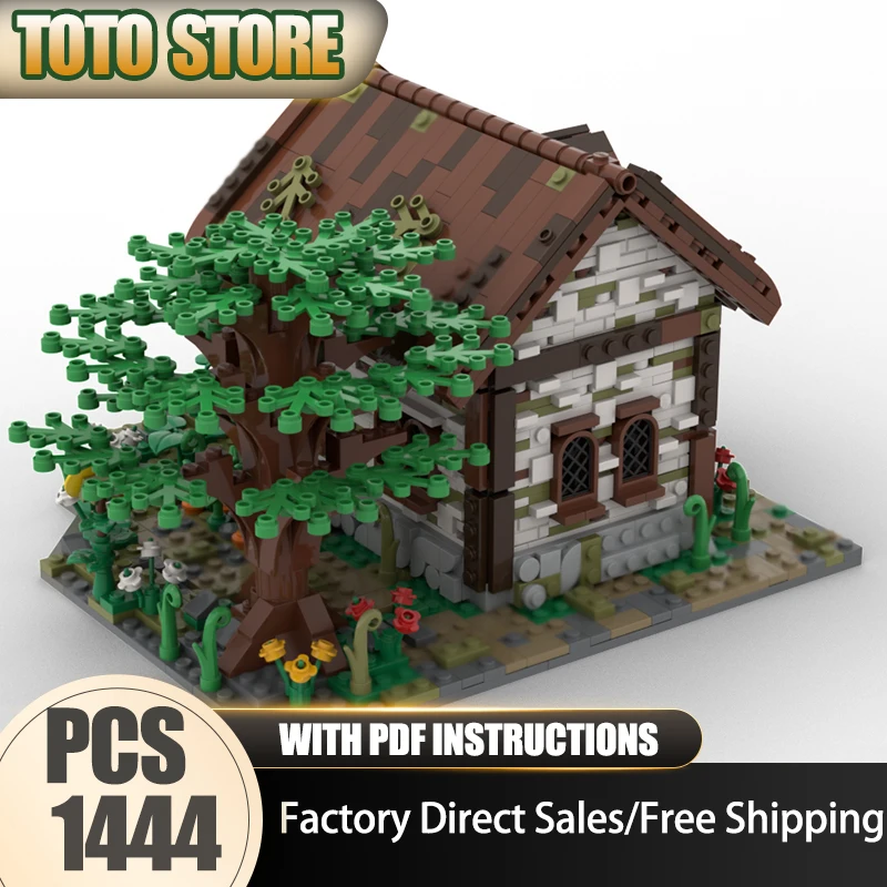 

Модель City Street View Moc, строительные блоки, модель сельского дома, технология, кирпич, сделай сам, сборка, строительная игрушка, праздничные подарки