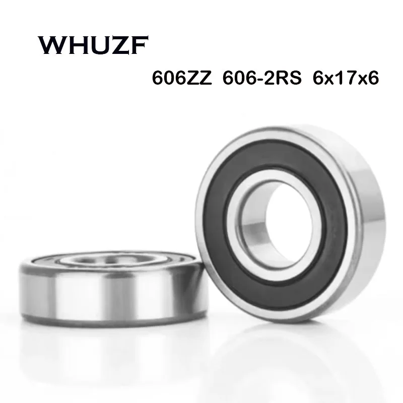 Free Shipping 606ZZ Bearing ABEC-7 10/20PCS 6x17x6 mm Miniature 606Z Ball Bearings 606-2RS For Makefr RS CNC 32 Tutors