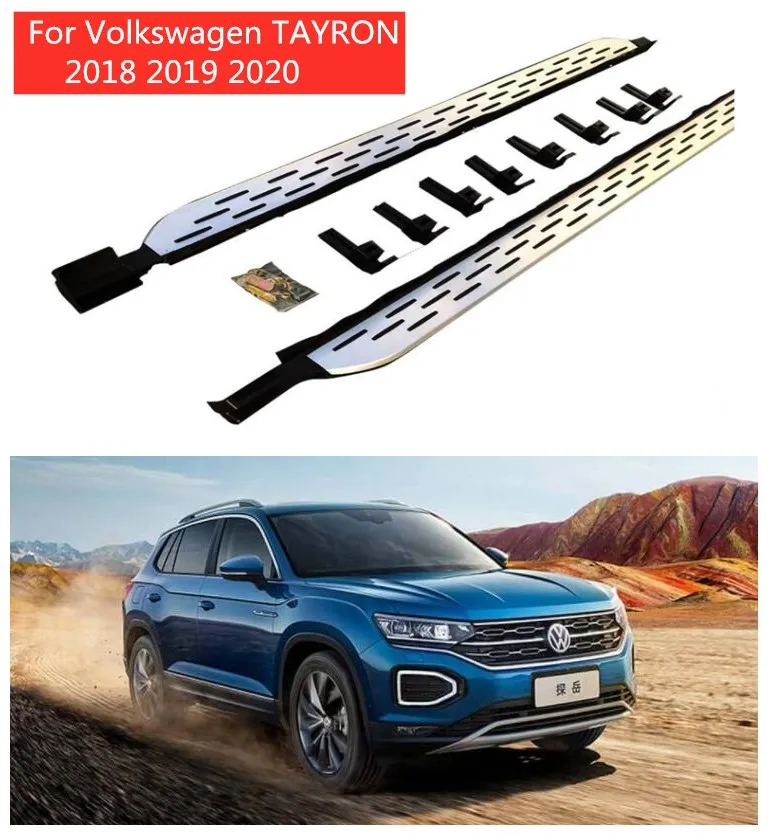 

High Quality Aluminum Alloy Running Boards Side Step Bar Pedals Fits For Volkswagen TAYRON 2018 2019 2020