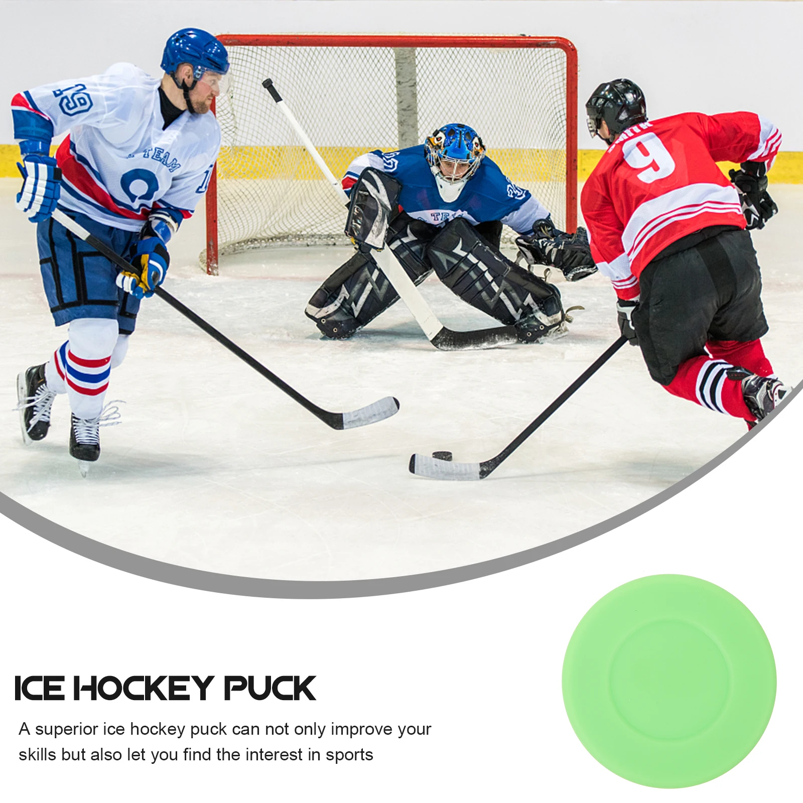 

4Pcs Official Regulation Ice Hockey Puck Replacement PVC Training Puck for Skill Development Accurate Passing Powerful Shots