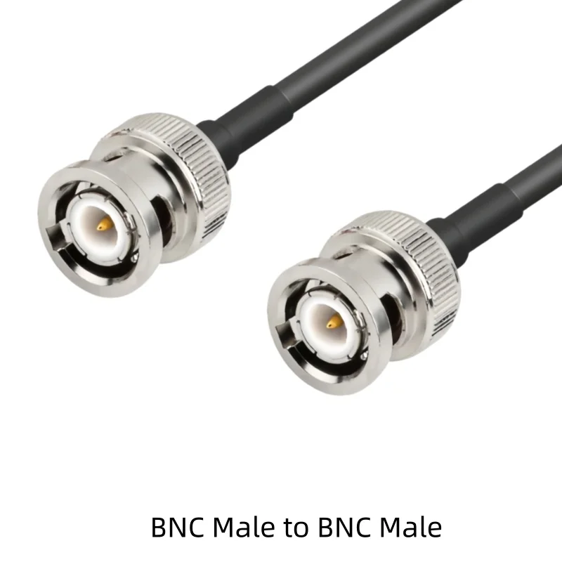 Black RG223 Double Shielded Silver-Plated RF Cable BNC to BNC UHF SMA Male Female Extension Cable
