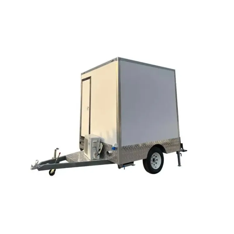 Mobile Bathroom Trailer with Lunch Room Luxury Toilet for Camping Festival Construction Site Custom