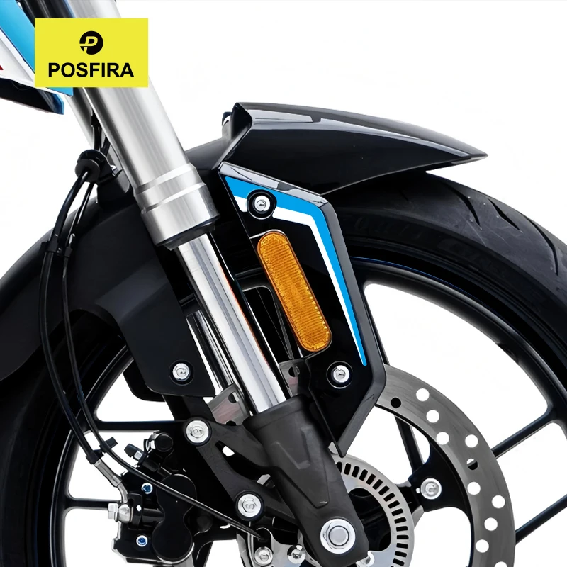 POSFIRA Motorcycle Front Fender Stickers Vinyl Decal for Voge 125R 125 R R125 2023 2024 2025 Mudguard Strip Tape Accessories