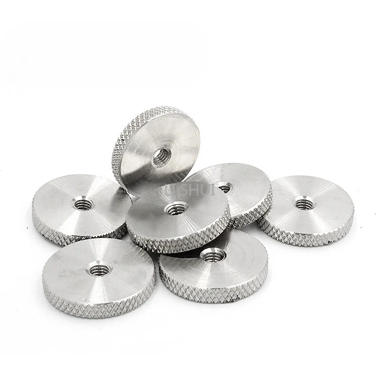 1-10pcs Adjust Leveling Knurled Thumb Nut M2 M2.5 M3 M4 M5 M6 M8 M10 M12 Stainless Steel Round Thin Nut Thumbnut Locking