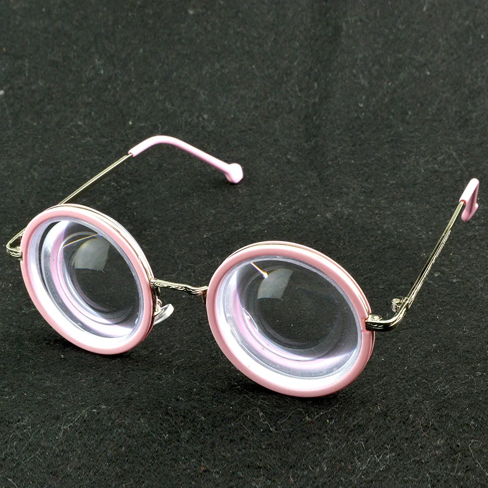 

Розовые круглые очки для женщин с высокой степенью миопии Myodiscs PD64