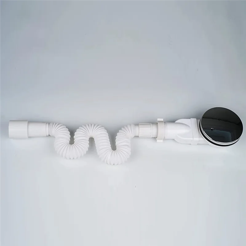 

Low Profile Shower Drain Chrome Plated ABS Shower Tray Siphon Slim Drain 90mm 36 L/Min Water Flow, Trap Side Drain A005