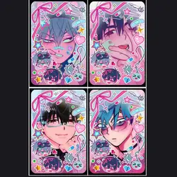 4PCS Anime ALIEN STAGE Till Ivan Cosplay Cartoon Postcard Photo Card Ornament Collection Gift