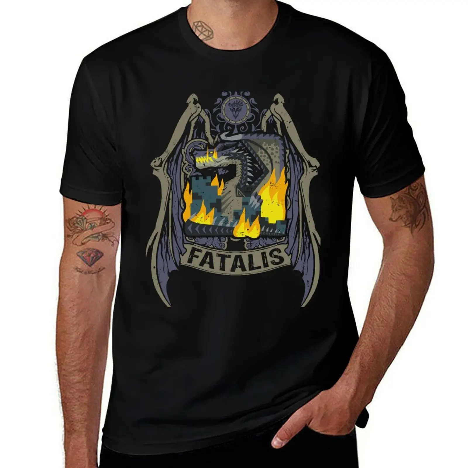 

FATALIS - CREST T-Shirt printed t shirts for man man t shirt cotton high quality