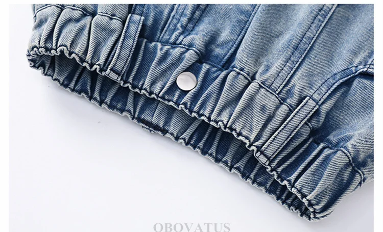 Neues Design Mädchen Straight Jeans Stylische Kinder Mode Street Denim Hosen Teenager Kinder Lose Slim Fit Loose Leaf Jeans Hosen – Detail 9